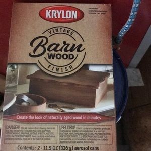 Krylon Vintage Barn Wood Finish Paint Kit NEW